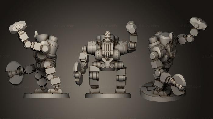 Figurines heroes, monsters and demons (Dwarven Automaton, STKM_0446) 3D models for cnc